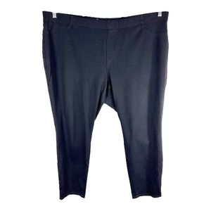 St Johns Bay Plus Sz 3X Pants Skinny Knit Jeans Leggings Cropped Ankle Black 912